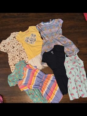 Girls' Multi-Color Summer Dress Set - Assorted Prints